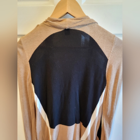 Inc Color Blocked Waterfall Open Cardigan - Picture 4 of 13